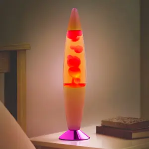 Global Gizmos Pink Ombre Pattern Lava Lamp