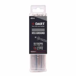 DART 10mm HSS Ground Twist Drill Pk 5