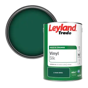 Leyland Trade Vinyl Silk Walls & Ceilings Emulsion Paint (S 5540-B90G) - 5L