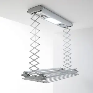 Steel Foldable Wall-Mounted Drying Rack 130cm H x 38cm W x 17cm D