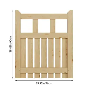 76x90cm Outdoor Garden Wooden Gate Fence Patio Gate