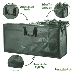 Best Artificial Christmas Tree Storage Bag to fit 6ft, 7ft, 8ft tree with handles & zip