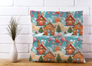 Christmas Gingerbread House Cushions 60cm x 60cm