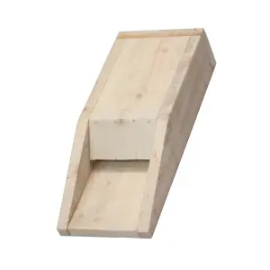 Eco Crevice Bat Box - Recycled LDPE Plastic/Wood - L14.5 x W22.5 x H51 cm - Black