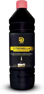 Primes DIY Citronella Lantern Torch and Lamp Oil In 1L,Oil for Garden Burners Tiki Torches,Insect Repelling Smokeless(1 Litre)