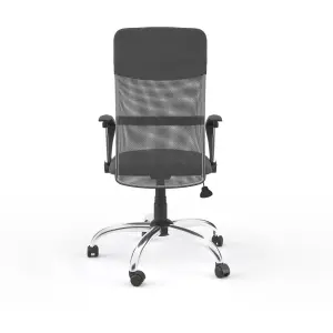 Orlando Mesh Office Chair with Wheels in Grey