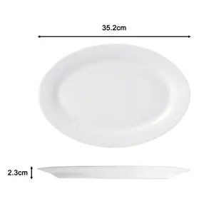 60Piece  White Coupe Dinner Set