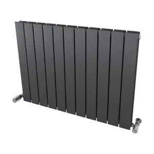 Ximax Vertirad Duplex HWD600820A Anthracite Gas Horizontal Designer panel 2683BTU Radiator, (W)820mm x (H)600mm