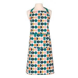 Dexam Recycled Cotton Retro Spot Adult Apron Teal