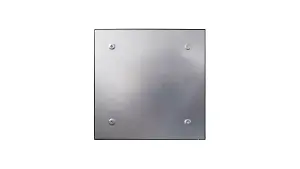 ALLboards 45x45cm dark grey magnetic glass board - frameless glass board, tempered glass suitable for neodymium magnets