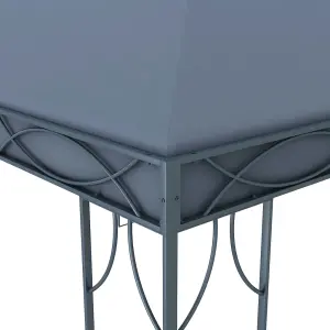 Berkfield Gazebo with LED String Lights 400x300 cm Anthracite