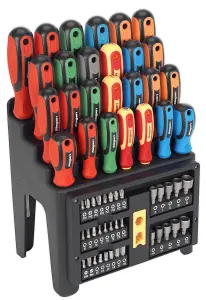 Sealey Hammer-Thru Screwdriver, Bit & Nut Driver Set 61pc S01153