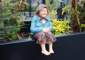 Sitting Grandmother Garden Ornament