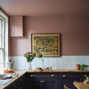 Farrow & Ball Modern Sulking Room Pink No.295 Eggshell Paint, 750ml