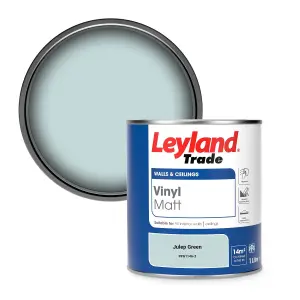 Leyland Trade Vinyl Matt Walls & Ceilings Emulsion Paint Julep Green (PPG1146-3) 1L