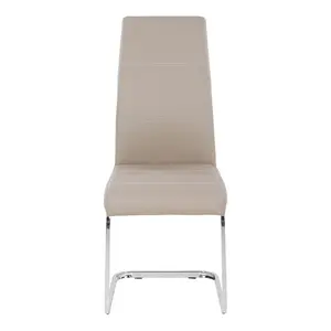 Ilana Upholstered Dining Chair Cappuccino / 1