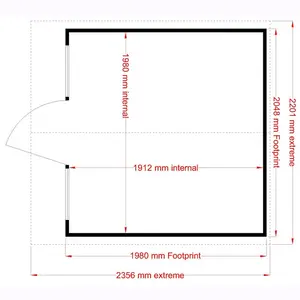 Chatsworth 7 x 7 Ft Shiplap Summer House Yes