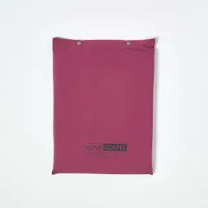 Homescapes Plum Egyptian Cotton Deep Fitted Sheet 200 TC, Single