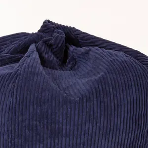 icon Kingston Classic Corduroy Bean Bag & Pouffe Navy Blue Bean Bag Chair