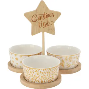 The Seasonal Aisle Willaurie Bamboo Condiment Server