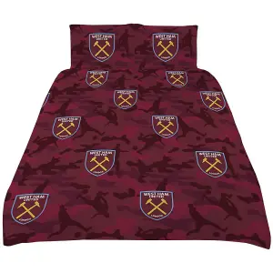 West Ham United FC Duvet Cover Set Maroon (Single)