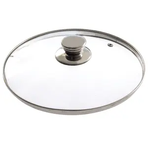 24cm Frying Pan with Glass Lid - Non-Stick Scratch Resistant Cooking Pan - Oven & Dishwasher Safe, Suitable for All Hobs