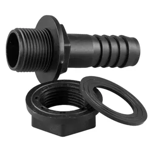 3/4" barb(20mm)Water butt /rain barrel/water storage tank barbed hosetail for overflow/outlet3/4" bsp thread requires a 26mm hole