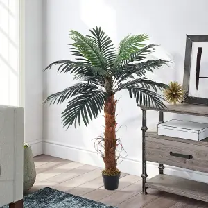 Artificial Plant Indoor Plant House Plant Fake Palm Tree in Black Pot H 120 cm