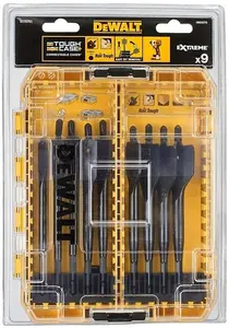 DeWalt DT70751 Extreme Flat Wood Spade Bit Set 9 Piece & 6 Piece Set Auger Bit