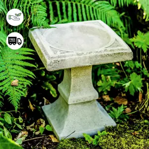 Imperial Design Birdbath with Square Top