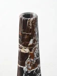 Interiors by Premier Black Marble Tapered Vase,Multi-Functional Large Marble Vase, Easy to Clean Tall Tapered Vase