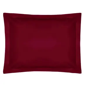 Belledorm Easycare Percale Oxford Pillowcase Red (One Size)