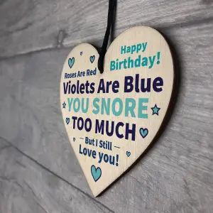 Funny Joke Birthday Gift For Him Her Wood Heart Poem Boyfriend Girlfriend Husband Wife Gift