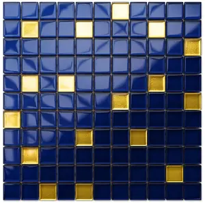 Glass mosaic on mesh for bathroom or kitchen 300mm x 300mm - Starry sky