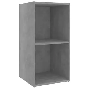 Berkfield TV Cabinets 2 pcs Concrete Grey 72x35x36.5 cm Engineered Wood