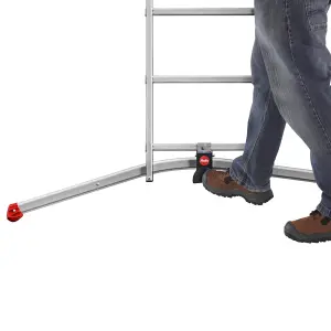 HAILO S100 ProfiLOT Pedal Adjustment Combination Ladder - 3 x 12 Rungs