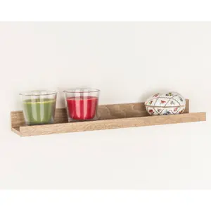 Display Floating Shelf Kit Oak / 4.6cm H x 48cm W x 10cm D