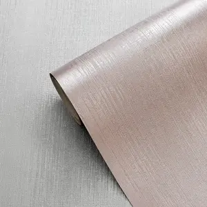 Muriva Rose Gold Stripe Metallic effect Embossed Wallpaper