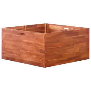 Berkfield Garden Raised Bed Acacia Wood 100x100x50 cm