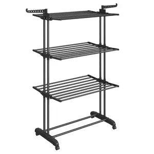 Metal Gullwing Drying Rack Black