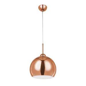 Interiors by Premier Pendant Light with Copper Finish