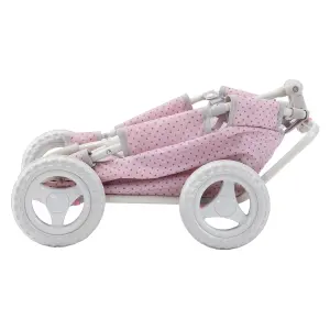 Teamson Kids Polka Dots Princess Baby Doll Wagon, Pink