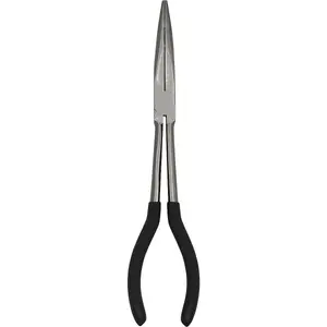 275mm Offset Needle Nose Pliers - Drop Forged Steel - Foam Grip Handles