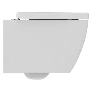 Ideal Standard i.life S White Wall hung Square Toilet with Soft close seat & Concealed cistern