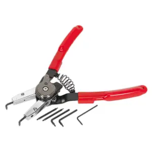 Sealey Circlip Pliers Set Internal/External Quick Change AK8453