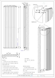 Warmhaus Carina Flat profile double panel vertical radiator in anthracite 1800 (h) x 531 (w)