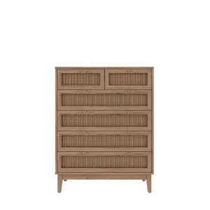 Bordeaux 6 Drawer Chest Rattan