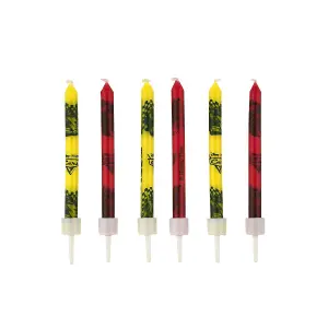 Cars Wax Logo Birthday Candles (Pack of 12) Red/Yellow/Black (One Size)