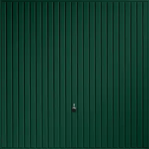 Regency Standard size Vertically ribbed Moss green Up & over Unglazed Garage door, (H)2134mm (W)2286mm