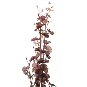 Hill Interiors Dancing Orchid Deep Purple Stem Faux Plant